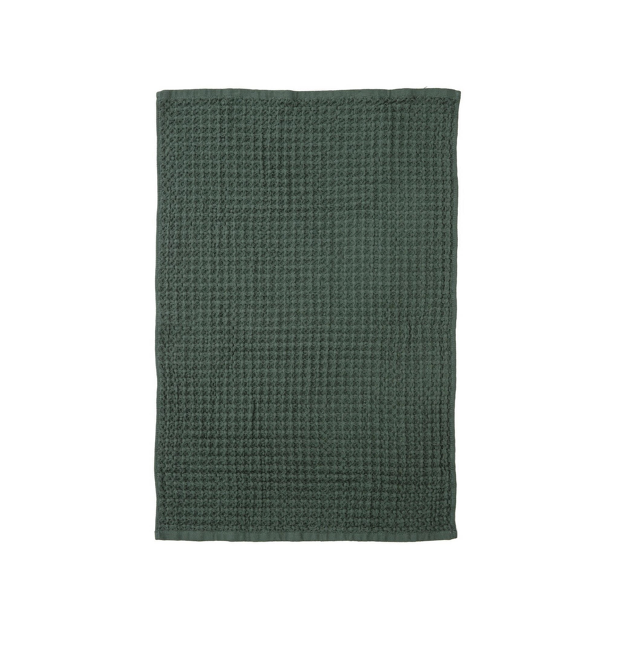 Chunky Waffle Olive 2pk Kitchen Towel