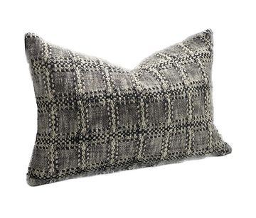 Rectangle Sanctuary Linen Cushion - Black Square