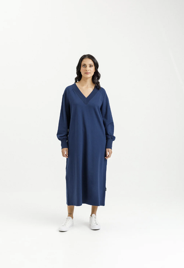 Laney Dress - Indigo Blue