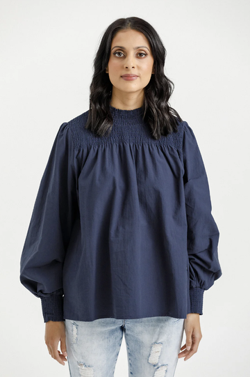 Charlotte Top - Indigo Blue