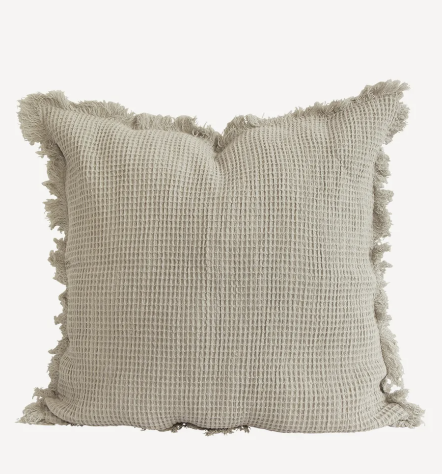 Waffle Cotton Cushion Cover Natural