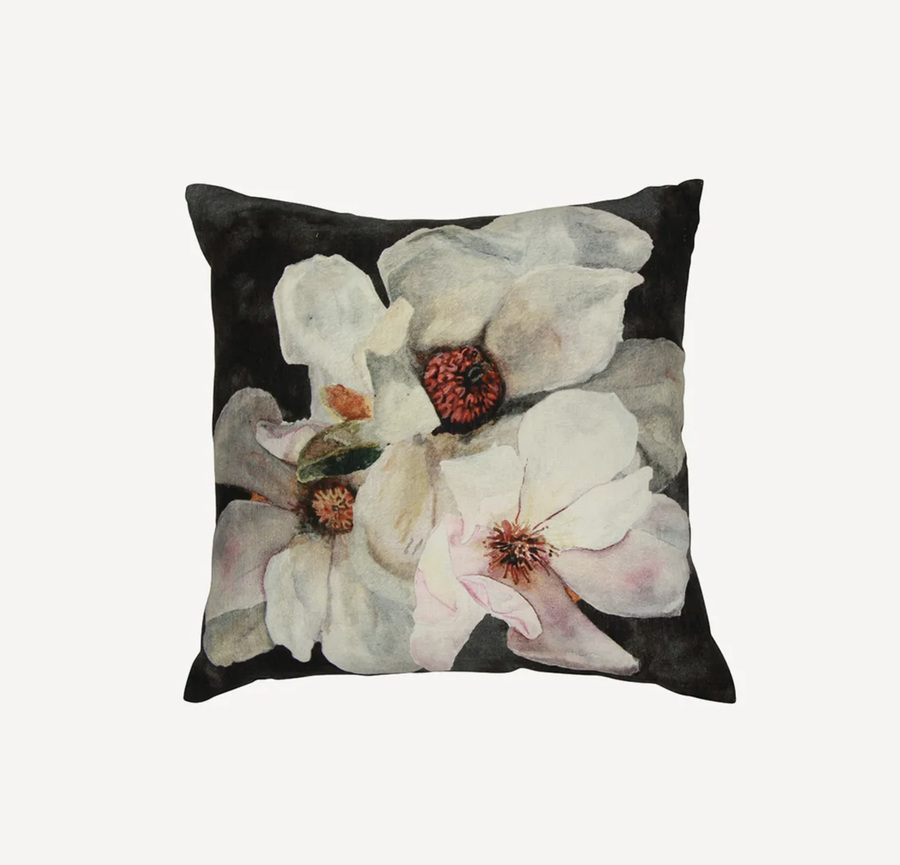 Magnolia Charcoal Cushion Cover