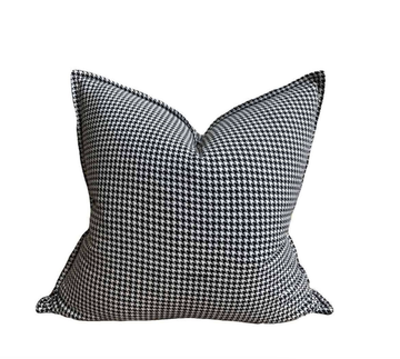 Black & White Houndstooth Cushion Cover