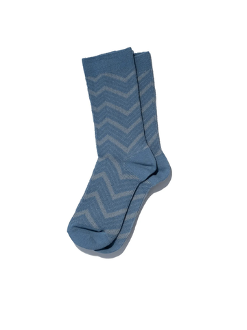 Zigzag Blue Socks