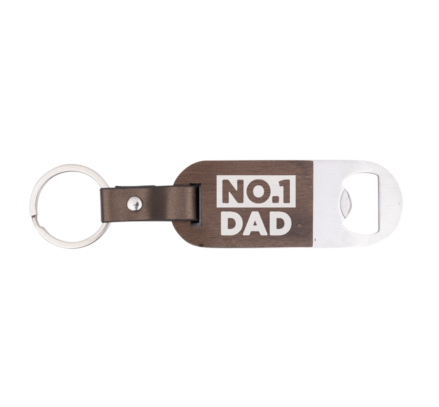 Father's Day No.1 Bottle Opener Keyring