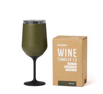 Huski Wine Tumbler 2.0 - Dark Olive