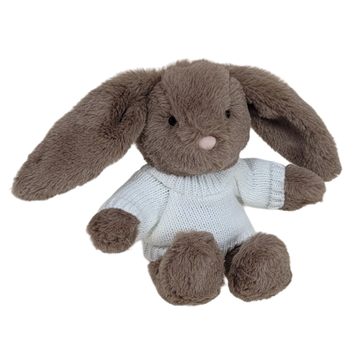 Mini Buster the Bunny with Jumper - Brown