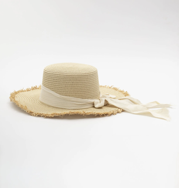 Sandy Summer Hat – Cream Tie