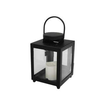 Lantern with LED Candle - 13cm