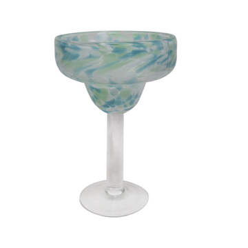 Glass Multi Colour Champagne Glass - Pale Blue/Green