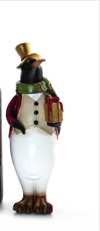 Classy Penguin - Holding Gift Box