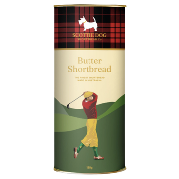 Scottie Dog Shortbread Co Tube - Golfing