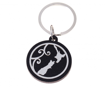 Keeper Keyring Icon Black Map