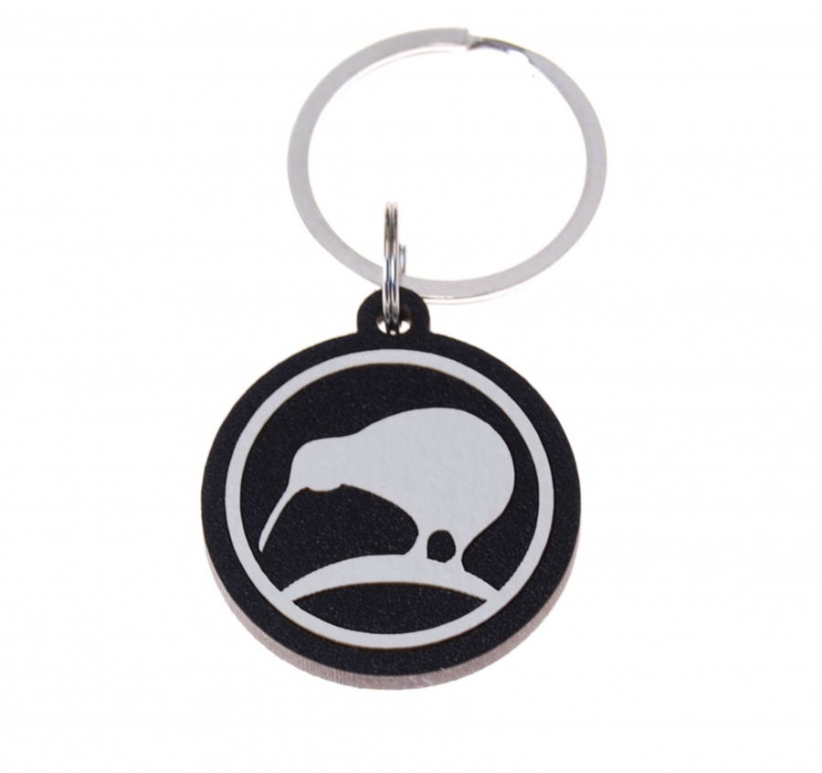 Keeper Keyring Icon Black Kiwi