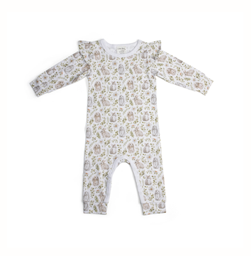 Cotton Frill Babygrow - Bunny