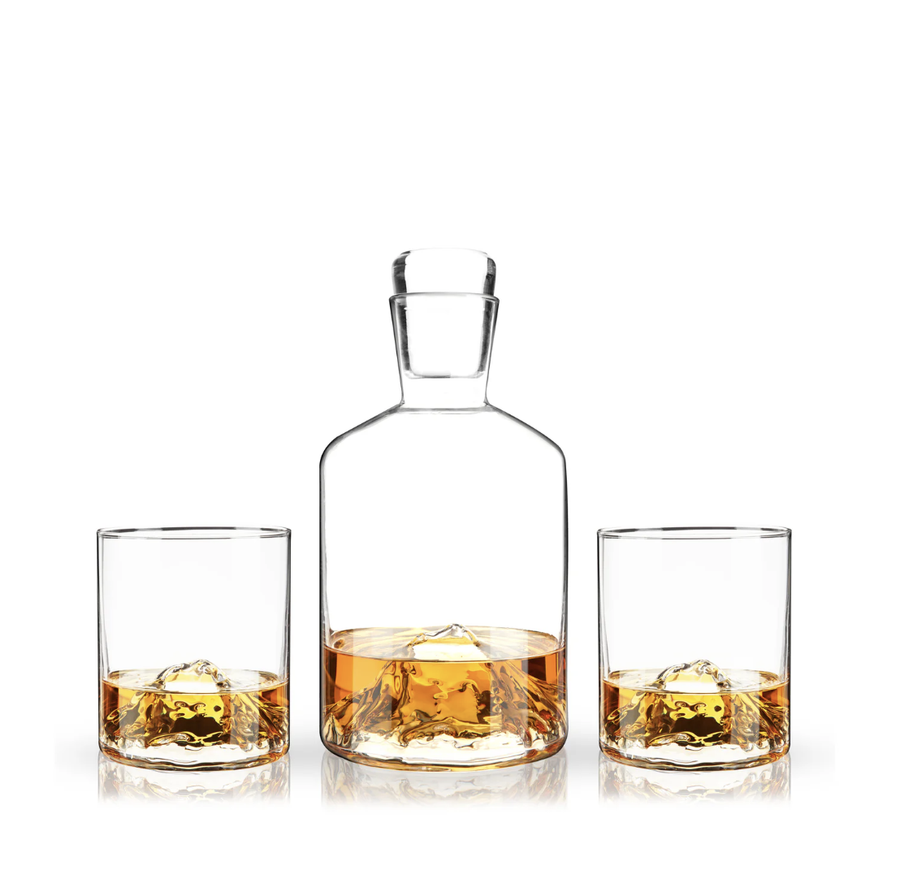 Mountain Decanter & Tumblers Set