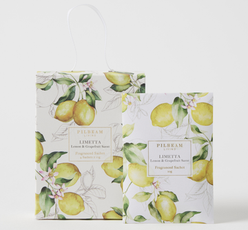 Limetta Scented Mini Sachets Set of 4 - Lemon & Grapefruit