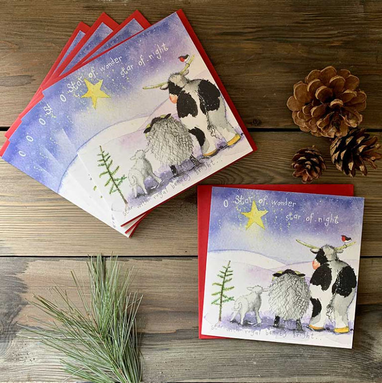 Star Of Night Christmas 5 Card Pack