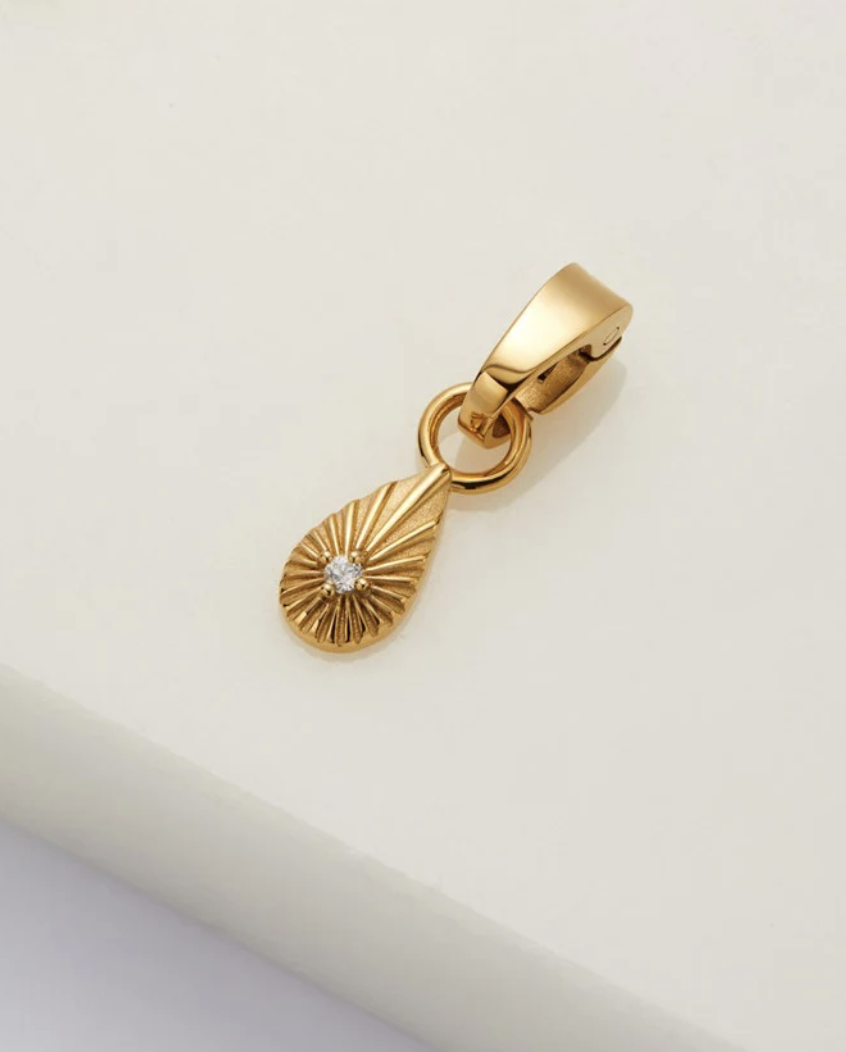 Teardrop Charm - Gold