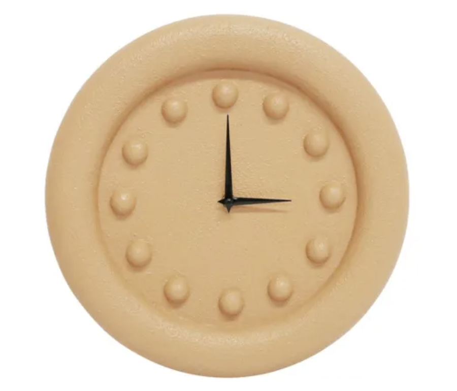 Bubble Wall Clock - Textured Terracotta