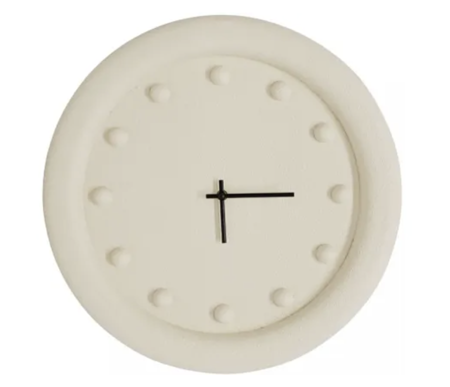 Bubble Wall Clock - Off White