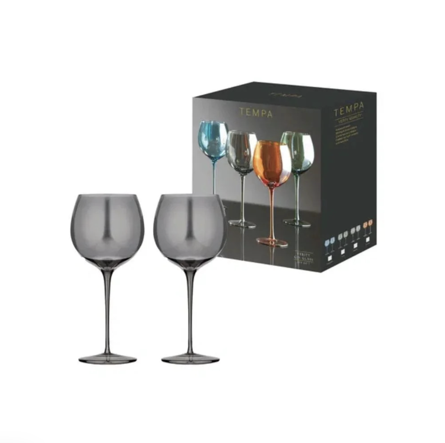 Verity Smoke 2pk Gin Glass