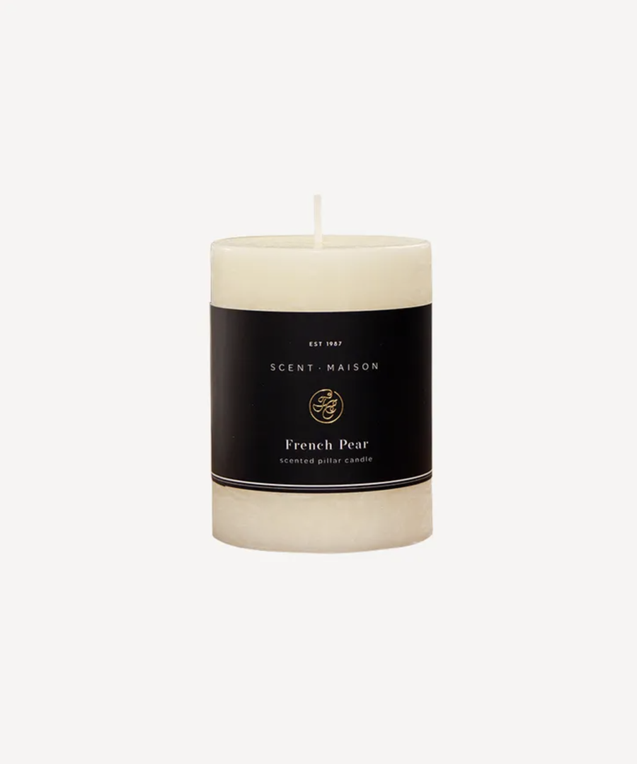 Maison Pillar Candle French Pear 3x4