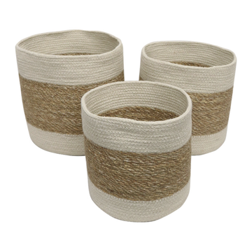 Seagrass/Jute Storage Basket - Small