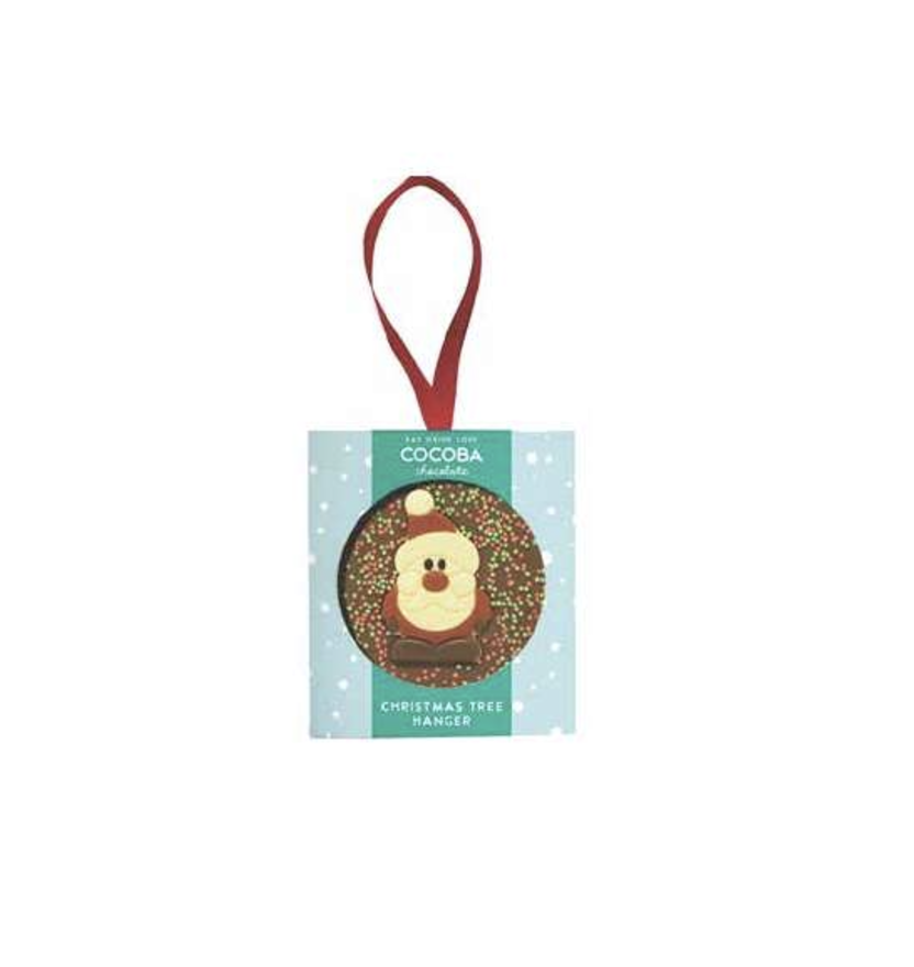 Cocoba Christmas Santa Milk Chocolate Tree Hanger