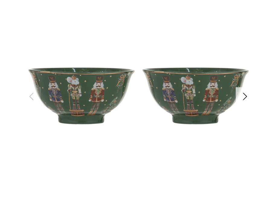 Christmas Wonderland Green 2pk Bowl