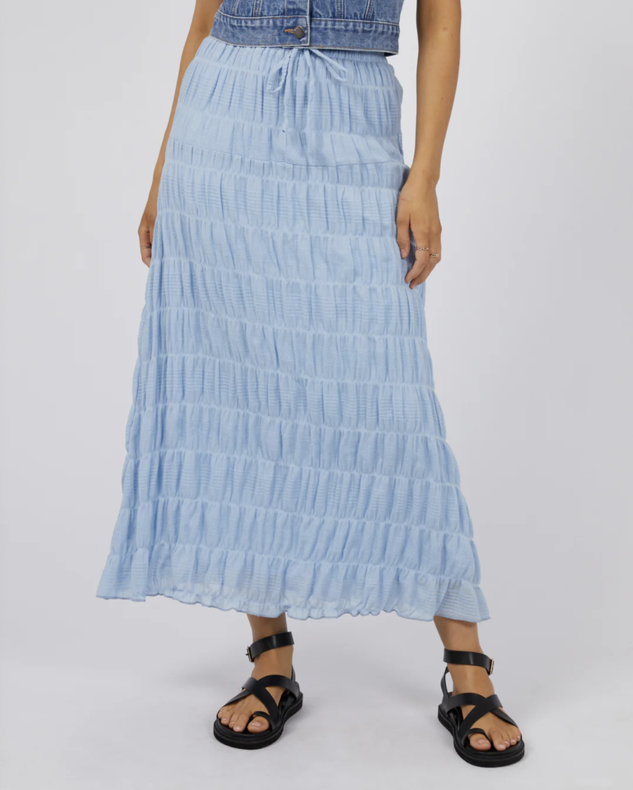 Maude Maxi Skirt - Ocean Blue