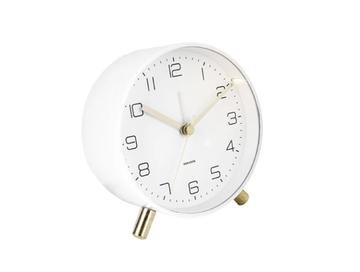 Lofty Alarm Clock - White