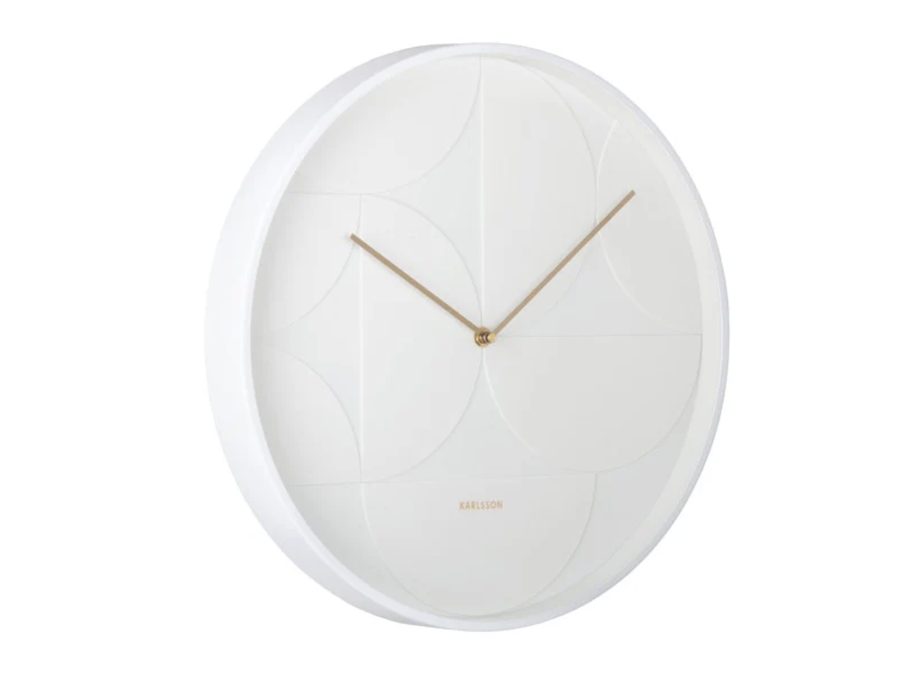 Echelon Wall Clock - White