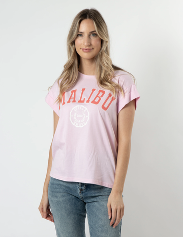 Cuff Sleeve T-Shirt - Candy Malibu