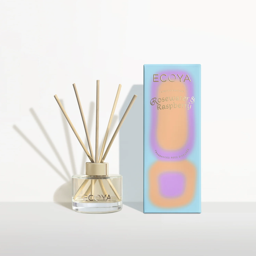 Rosewater & Raspberry Mini Reed Diffuser High Summer 2025