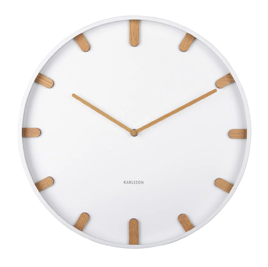 Grace Wall Clock - White