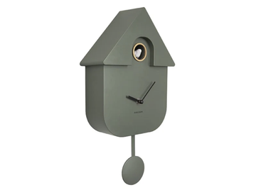 Modern Cuckoo Clock - Jungle Green