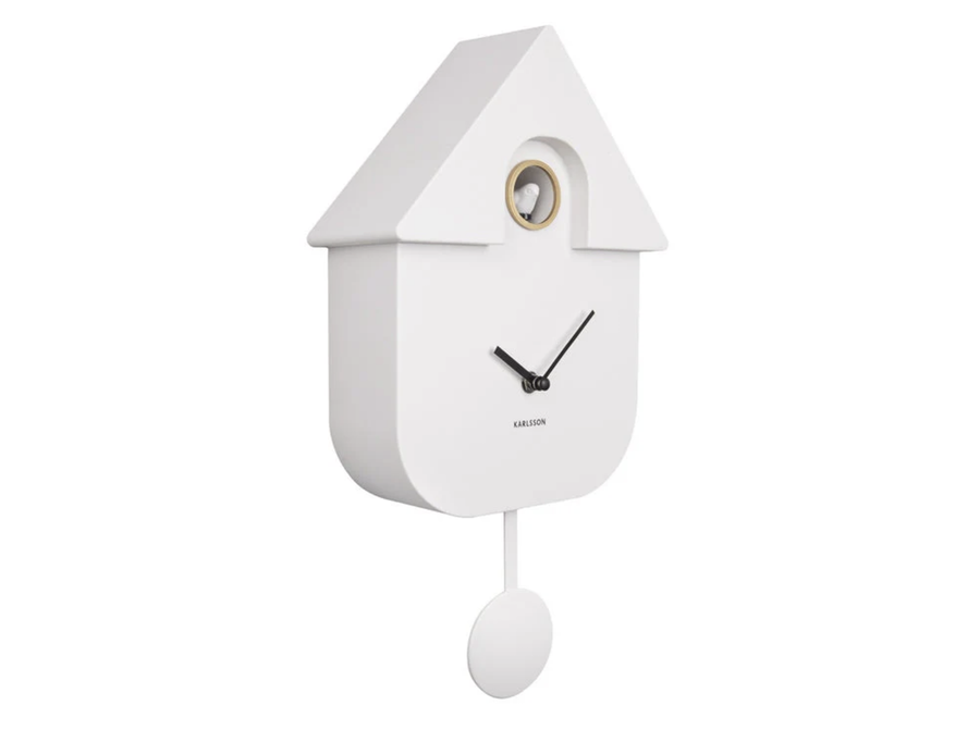 Modern Cuckoo Clock - White