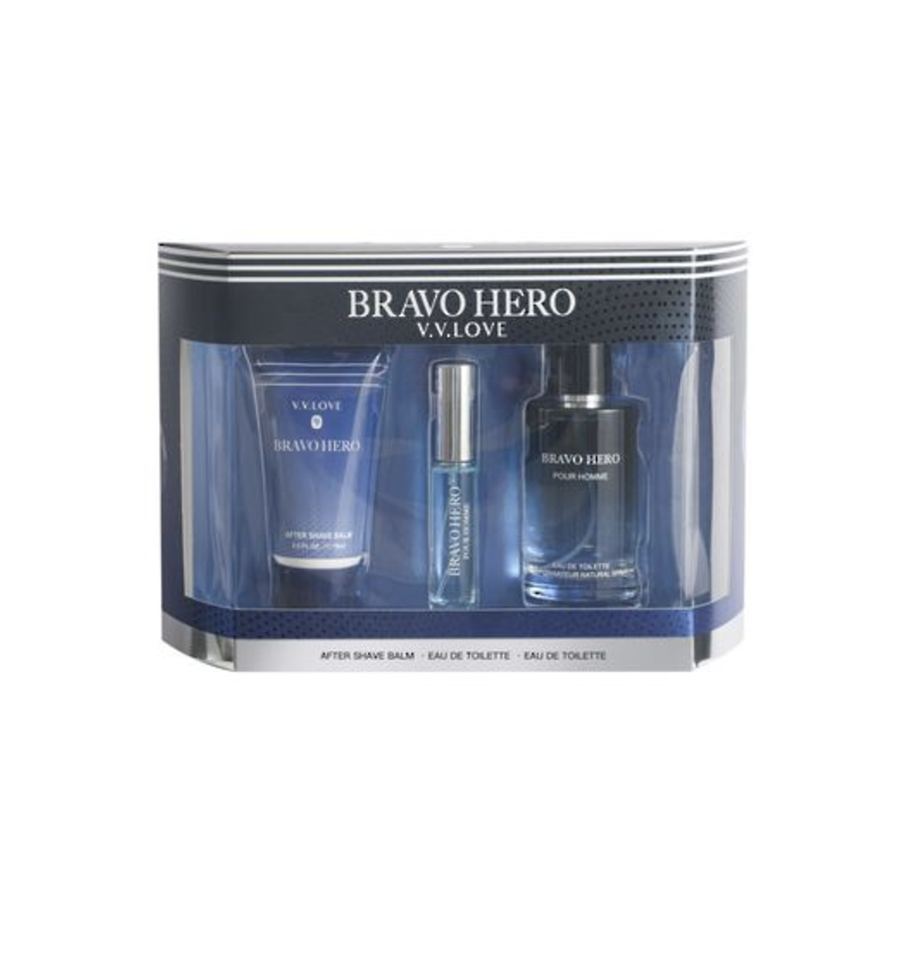 Mens Eau de Parfum Gift Set - Bravo Hero