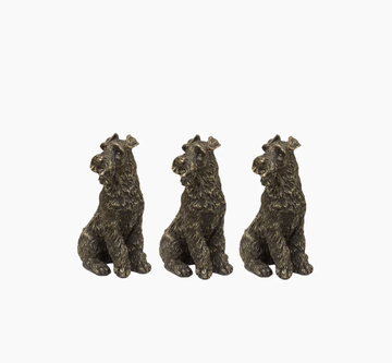 Scottie Dog Pot Stand Large 3pc