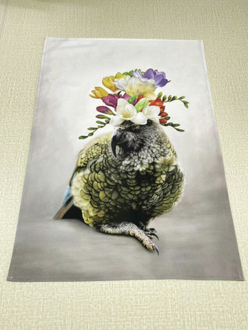 Freesia Kahlo Tea Towel