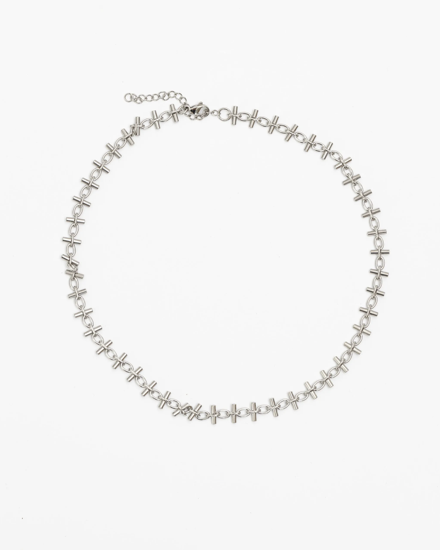 Enid Stainless Steel Necklace – Silver