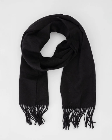 Lucie 100% Wool Scarf – Black