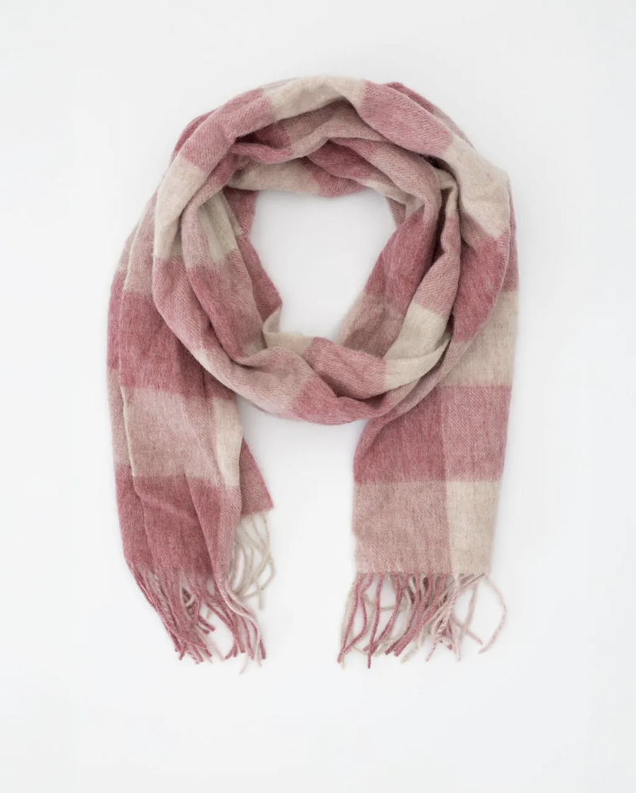 Ivy 100% Wool Scarf – Merlot