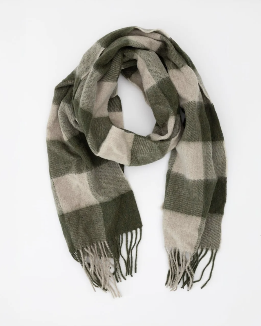 Ivy 100% Wool Scarf – Green