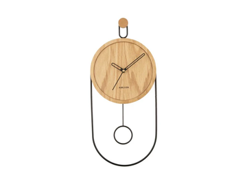 Swing Pendulum Clock - Light Wood