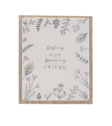 Mum Forever Friend Layered Moments Plaque