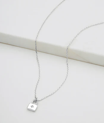 Locket Mini Necklace - Silver