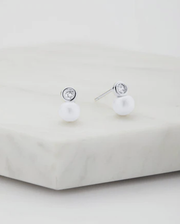 Aria Stud Earrings - Silver