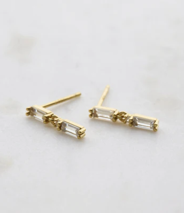 Tammy Stud Earrings - Gold